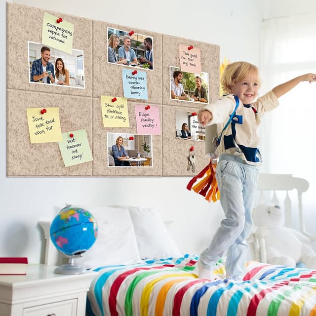 Detalle de DASIAUTOEM Filz Pinnwand 30 x 30 cm