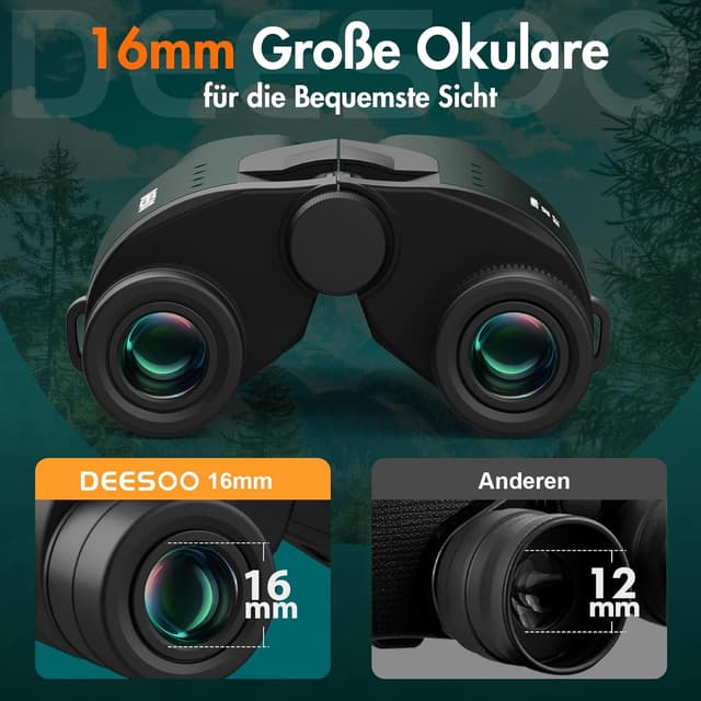 Detalle 2 de Deesoo 25x32 Fernglas Klein 25-fach