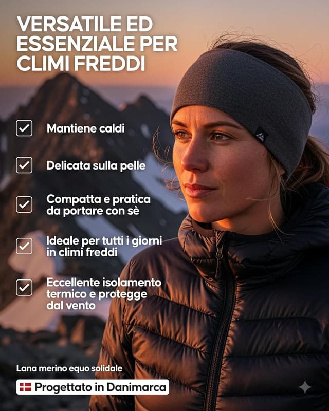 Thumbnail 2 de DANISH ENDURANCE Fascia in Lana Merino 80%