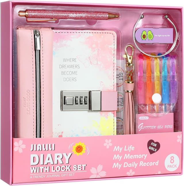 Imagen de JIALILI Diary with Lock for Girls 8 12 en OfertitasTOP