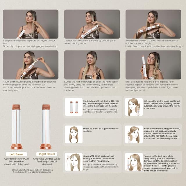 Thumbnail 6 de 5 in 1 Hair Styler Airbrush multi styler with air curler, dryer brush, and heat gloves