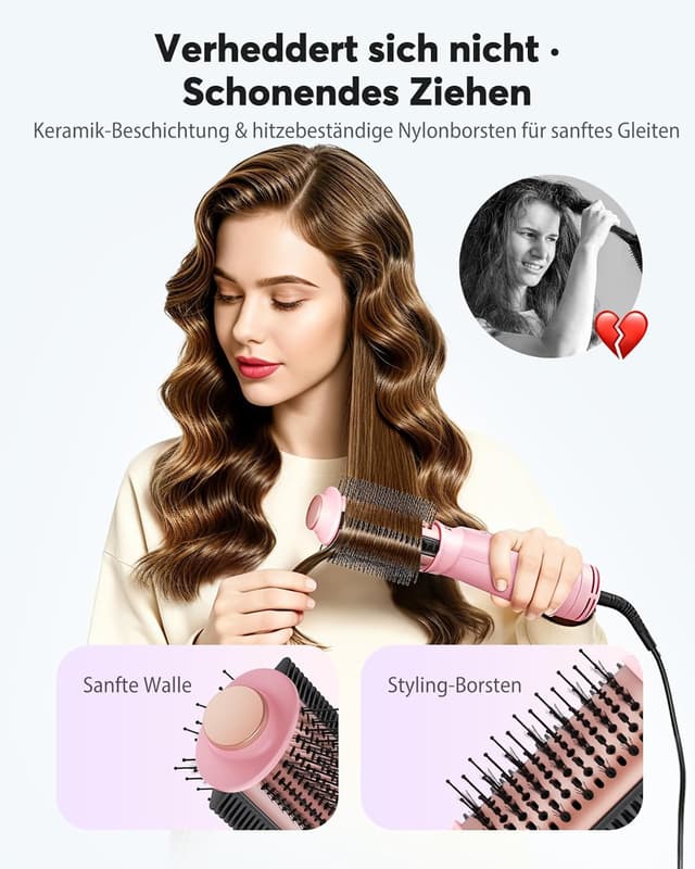 Detalle 2 de Bopcal Mini Warmluftbürste 4-in-1