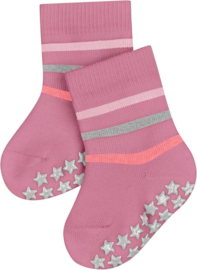 Detalle 2 de FALKE Unisex Baby Multi Stripe Stoppersocken mit Silikonnoppen – 1 Paar (Modell 12181)
