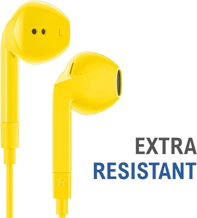 Detalle 2 de Ludos FEROX Wired In-Ear Earphones with Microphone (3.5mm) – Yellow