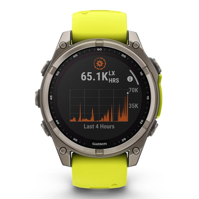 Detalle de Garmin fenix 8 47 mm Zafiro Solar Titanio (Reacondicionado Grado A)