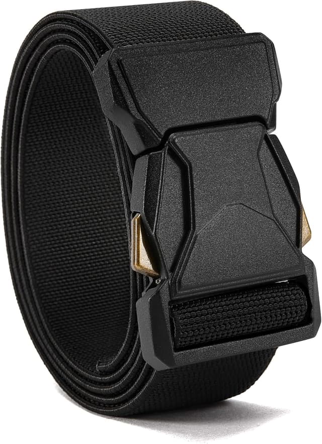 Detalle de CHAOREN Tactical Belt Men (1.5” Stretch Belt) with Quick-Release Combat Buckle