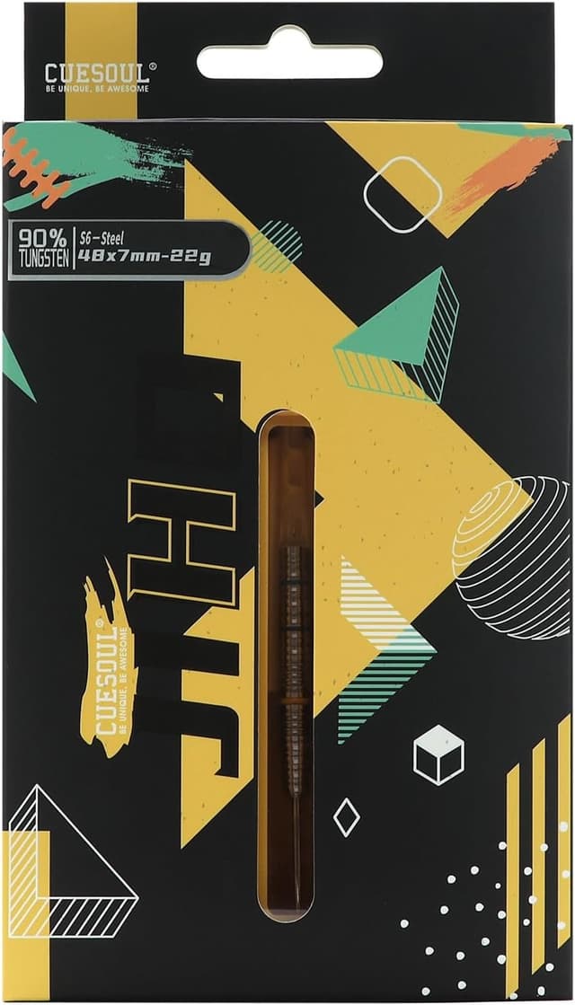 Thumbnail 6 de CUESOUL JIHO S1-S8 Set di freccette 21g/22g/23g con punta in acciaio e volo ROST T19 (tungsteno 90%)