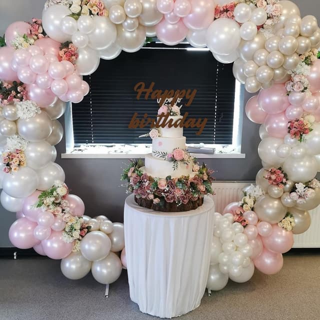 Thumbnail 6 de Pearl White Balloons (52 Pack) 12-Inch Pearl Double-Stuffed Latex Balloons for Parties