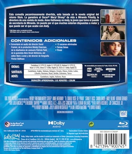 Detalle de Divisa HV The Devil Wears Prada Blu-ray