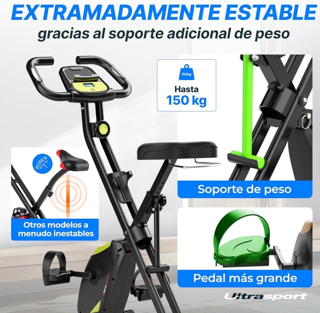 Thumbnail 5 de Ultrasport F-Bike Pro Bicicleta estática plegable