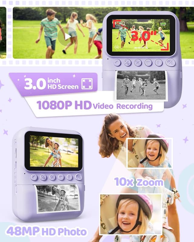 Thumbnail 6 de TIATUA Kids Camera Instant Print 48MP