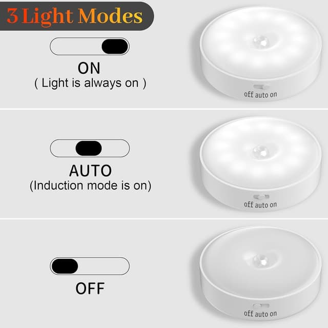 Detalle 1 de Daphomeu 6 Pack Motion Sensor Lights