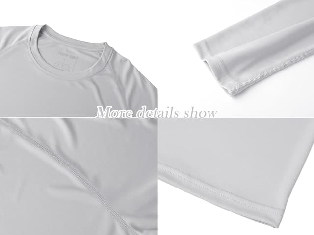 Detalle de Tansozer Men’s UV Rash Vest UPF 50+ Long Sleeve (Quick-Dry) for Swimming & Outdoor Sports