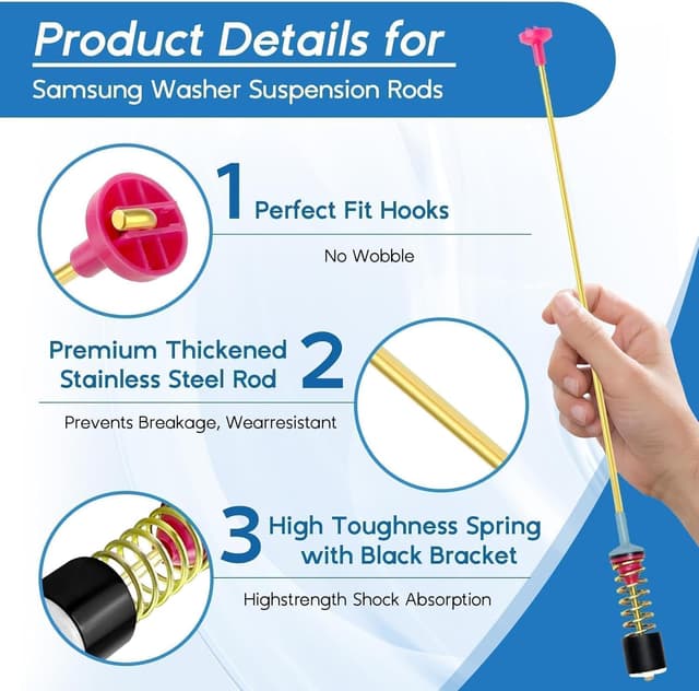 Detalle de Samsung washer suspension rods 4PCS 26.2 in