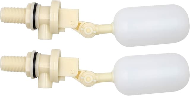 Detalle de MasXirch 1/2 Inch Mini Plastic Float Ball Valve (Pack of 2) for Automatic Water Level Control