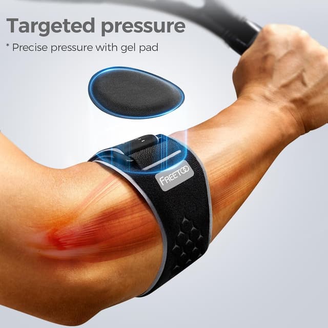 Thumbnail 1 de FREETOO Tennis Elbow Brace with Gel Pad 7.1"-11