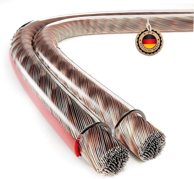 Detalle de ETEC Lautsprecherkabel CCA 2x0,75 mm² transparent – 50 m Rolle