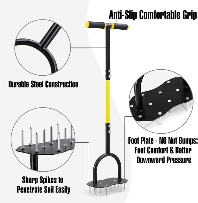 Thumbnail 6 de Jardineer Manueller Rasenlüfter 12 Nageln 90 cm