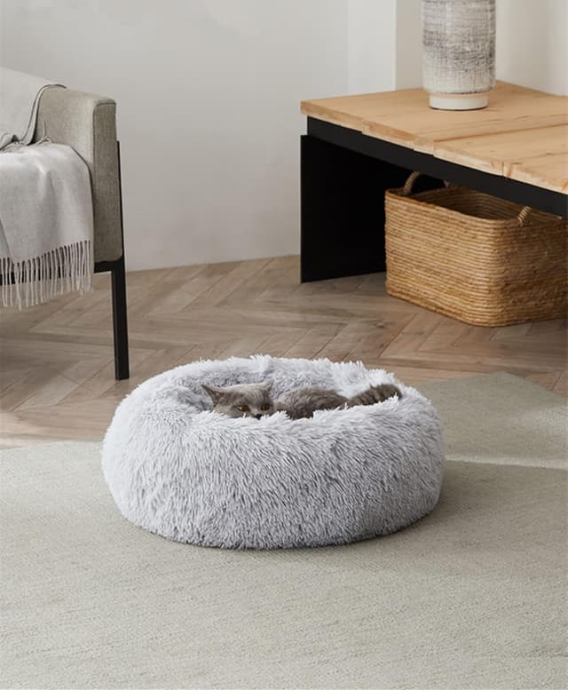 Thumbnail 4 de Enjamoy Plush Donut Dog Bed 50cm