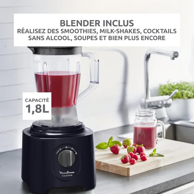 Detalle 2 de Moulinex Easy Force robot multifonction 3 L, 800 W đœ