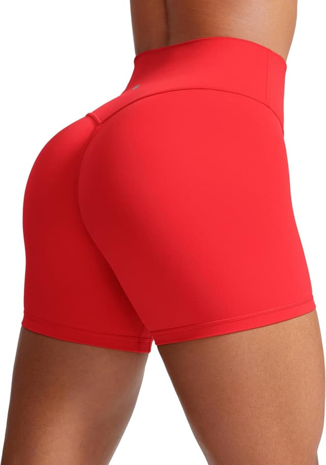 Detalle 2 de CRZ YOGA Women’s Butterlift Butt Scrunch Booty Shorts (No Front Seam, High Waist) – 4''/6