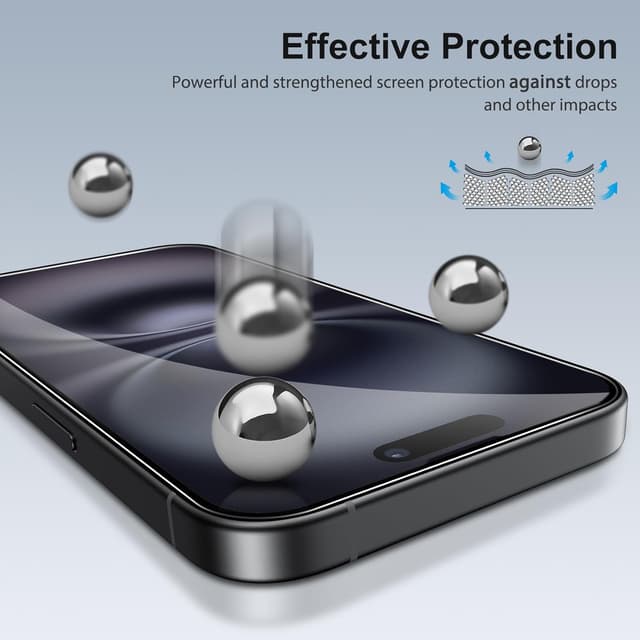 Thumbnail 6 de SPARIN Panzer Glas für iPhone 16 6,1 Zoll