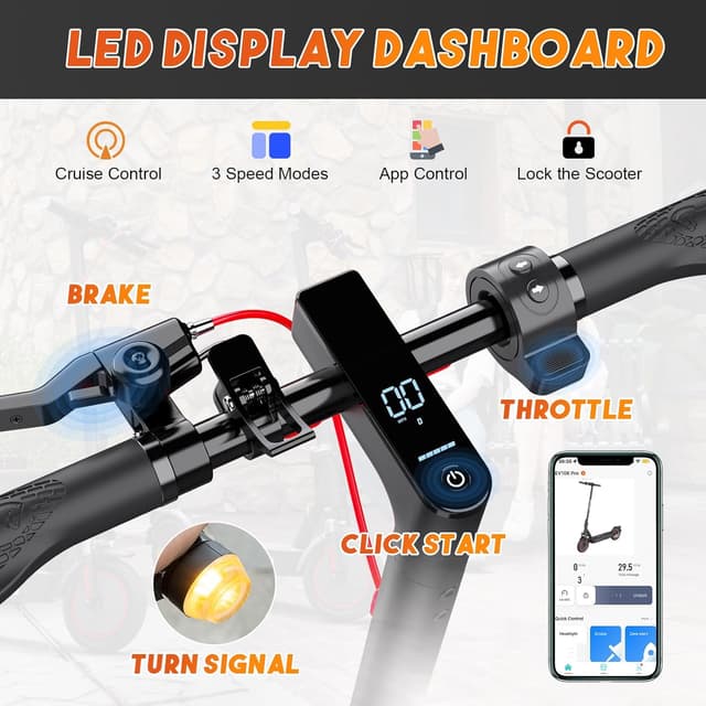 Thumbnail 4 de EVERCROSS EV85F Electric Scooter 350W, 8.5"