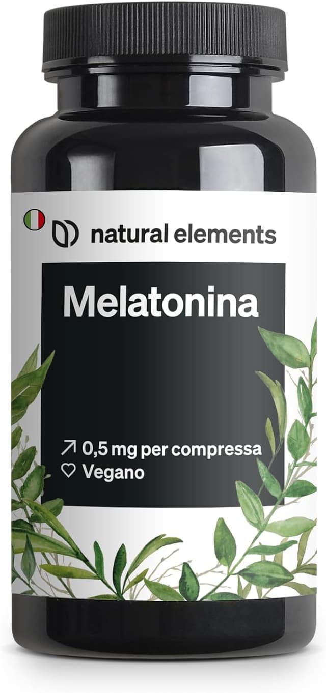 Detalle de Melatonina Pura – 365 compresse (12 mesi) da 0,5 mg per sonno e jet lag