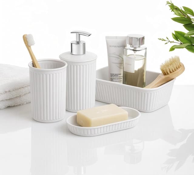 Detalle de Tatay Set accessori bagno 4 pezzi