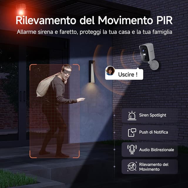 Detalle de fanxiang Telecamera WiFi esterno 2K