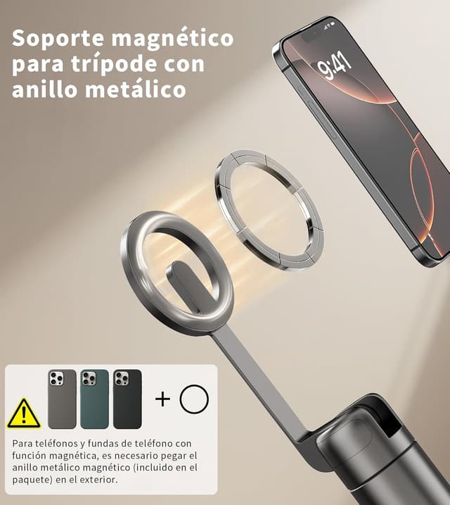 Detalle 2 de TONEOF Trípode móvil 173 cm MagSafe