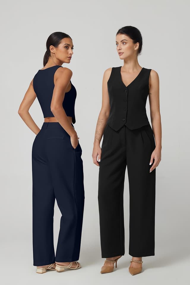 Thumbnail 4 de QINSEN Wide Leg Dress Pants