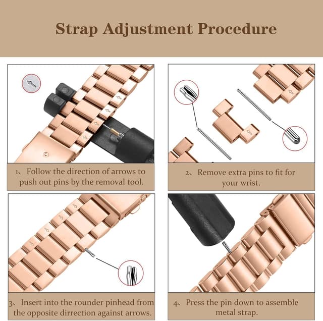 Detalle 2 de MaEiol stainless steel Apple Watch strap