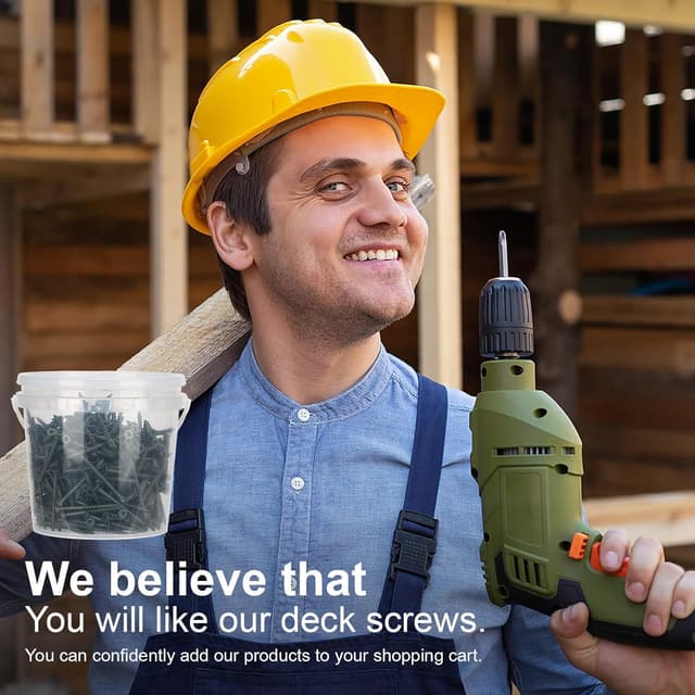 Thumbnail 5 de Bobibbi #8 x 1-1/2 Deck Screws, T25 Star Drive 🛠