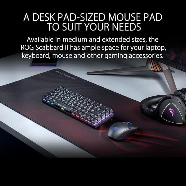 Thumbnail 2 de ASUS ROG Scabbard II Extended 35.4" Mouse Pad 🖱