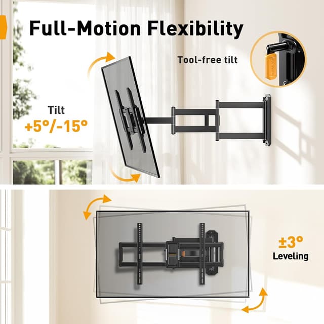 Thumbnail 5 de Perlegear Supporto TV Braccio 943 mm per 42–84"