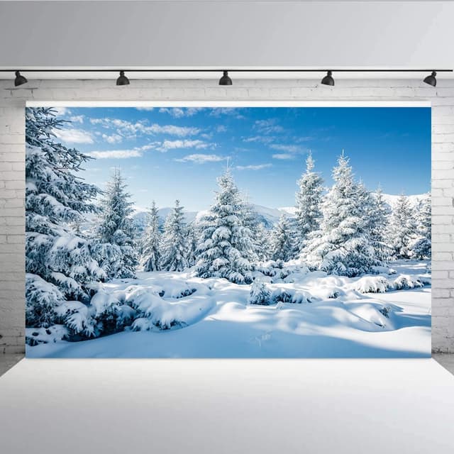 Imagen de Aisnyho Winter Snowy Scenery Backdrop 7x5 ft en OfertitasTOP