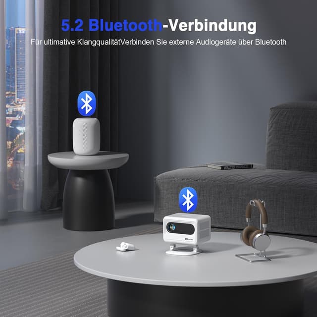 Thumbnail 6 de VOPLLS Mini Beamer 4K Tragbar 24000 Lumen