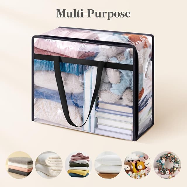 Thumbnail 4 de Lifewit 4-Pack Clear Storage Bags, 40L