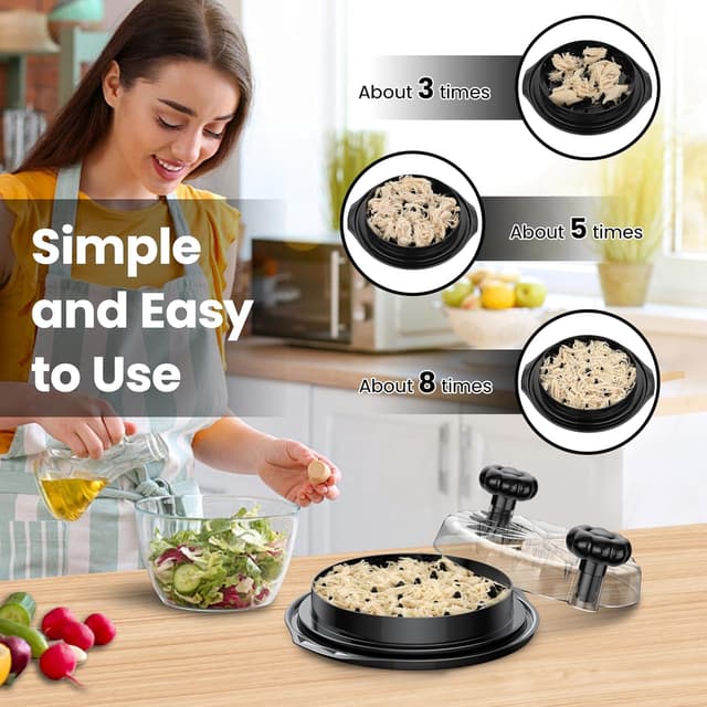 Detalle 2 de Chicken Shredder Tool Twist Large 10" shredder 🍴