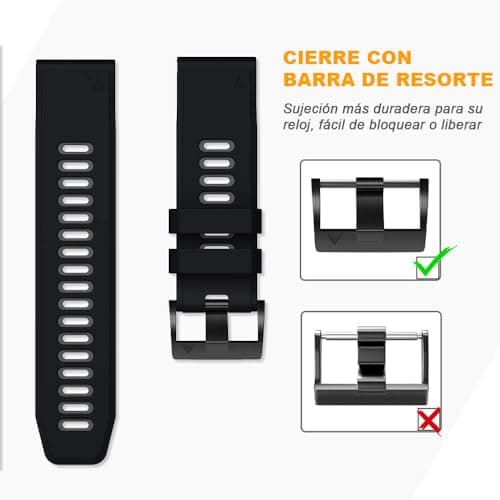 Detalle de NotoCity correa Garmin Fenix 8 51 mm 26 mm