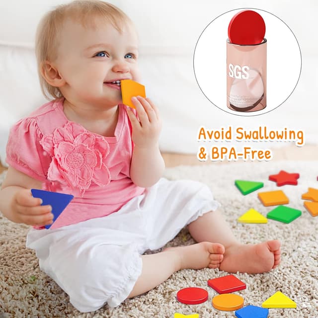 Detalle 2 de LZDMY Montessori Sortier-Steckspielzeug 25 Blöcke