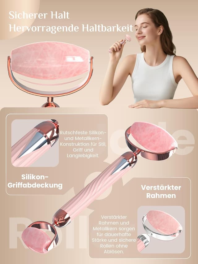 Thumbnail 2 de Rena Chris Gua Sha Gesichtsroller Rose