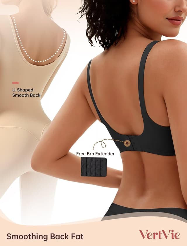 Thumbnail 3 de Vertvie Wireless Push Up Bra 3D Molded 😌