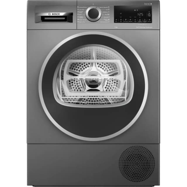 Detalle de Bosch Serie 6 WQG245DRES secadora de condensación con bomba de calor y autolimpieza (9 kg)