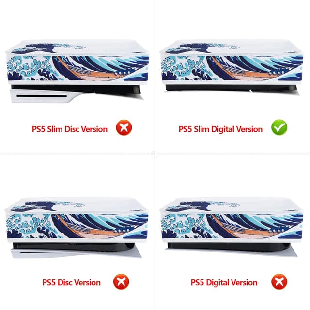 Detalle 2 de Playvital Horizontal Dust Cover for PS5 Slim Digital Edition 🛡