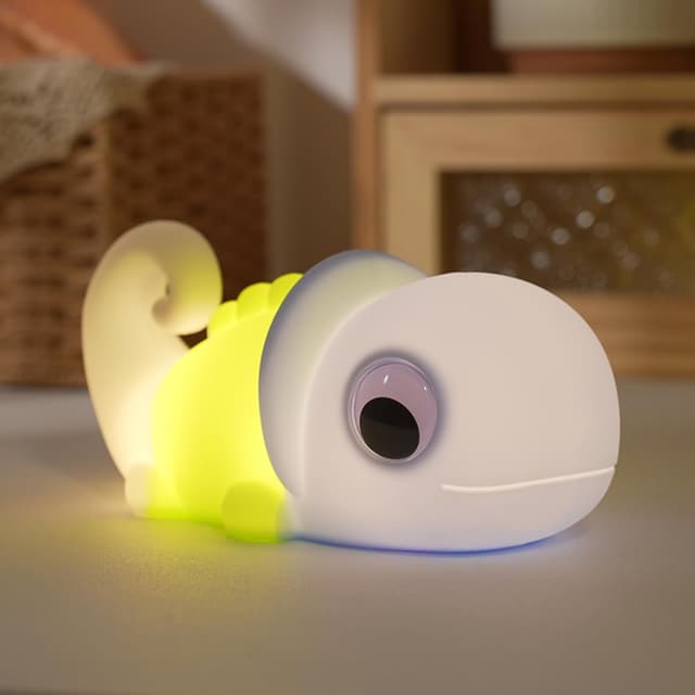 Detalle de Wrischan Axolotl Night Light Kids – Soft Silicone Rechargeable LED Lamp with 7 Colours & 30‑Minute Timer