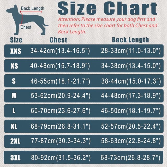 Detalle de Axcimond Dog Surgery Recovery Suit (Medical Pet Shirt) for Female & Male Dogs – Cone Collar Alternative