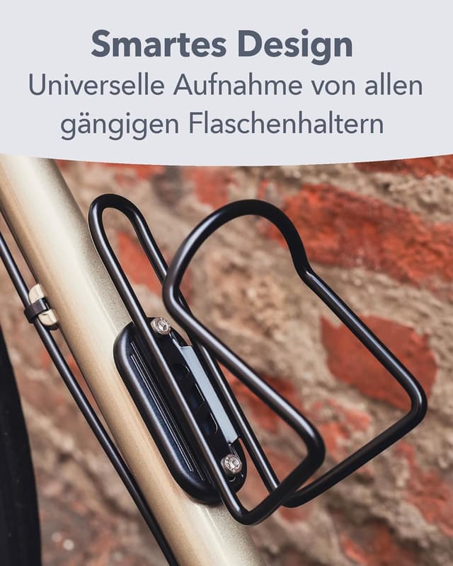Detalle de AIRBELL AirBell® Fahrrad-Halterung für Apple AirTag (Doppelpack) – passend für Flaschenhalter-Aufnahmen