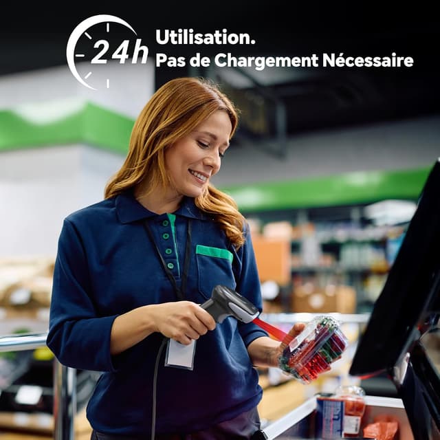 Thumbnail 1 de Eyoyo Lecteur Codes Barres 1D 2D USB